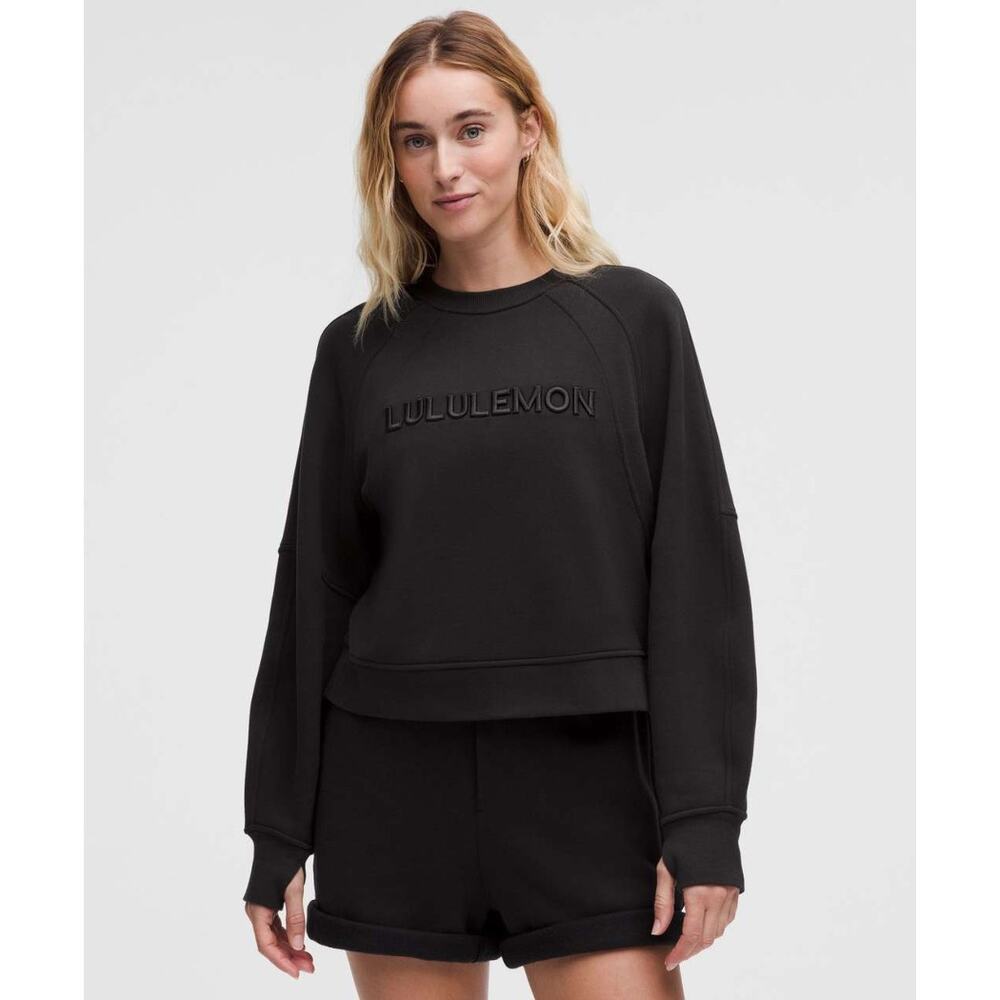 NWT Lululemon Scuba Oversized Pullover Black Athleisure Active Sports Size XS/S